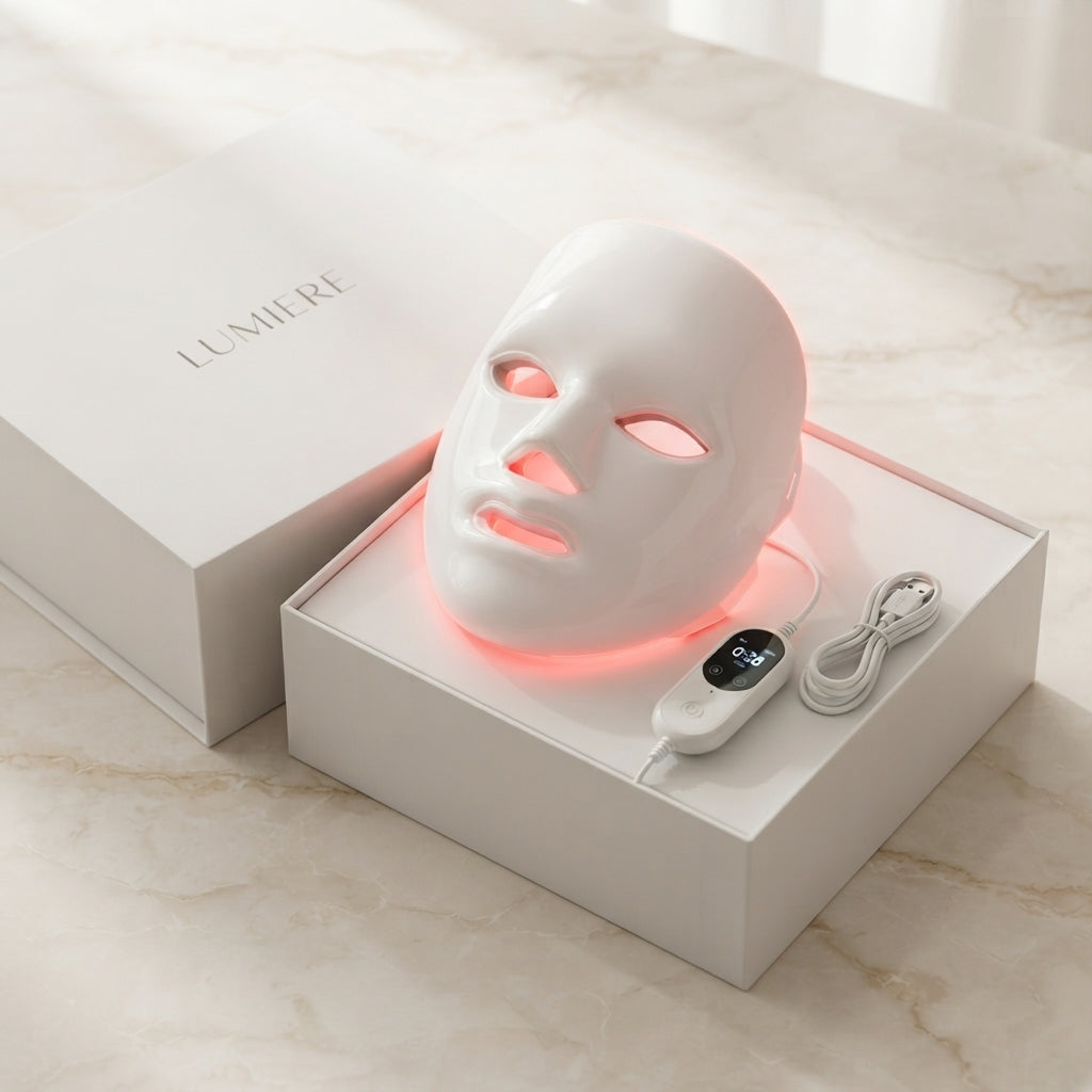 Mascarilla LED LUMIÈRE con caja, control y cable