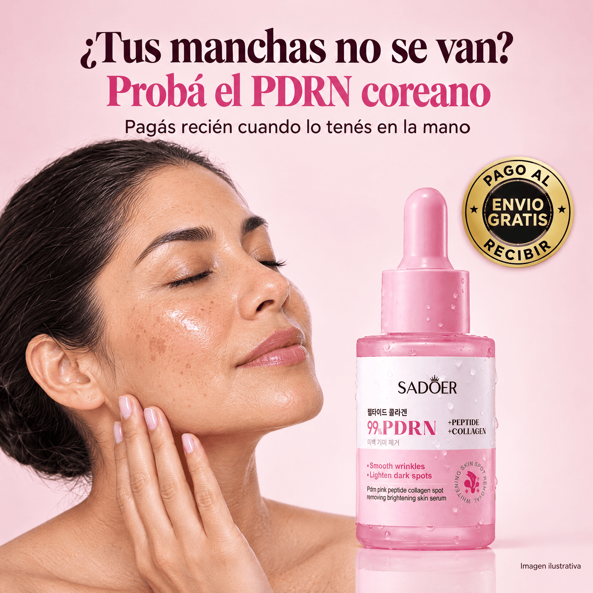 Sérum coreano 99% PDRN con péptidos y colágeno, 30 ml — Estela Couture