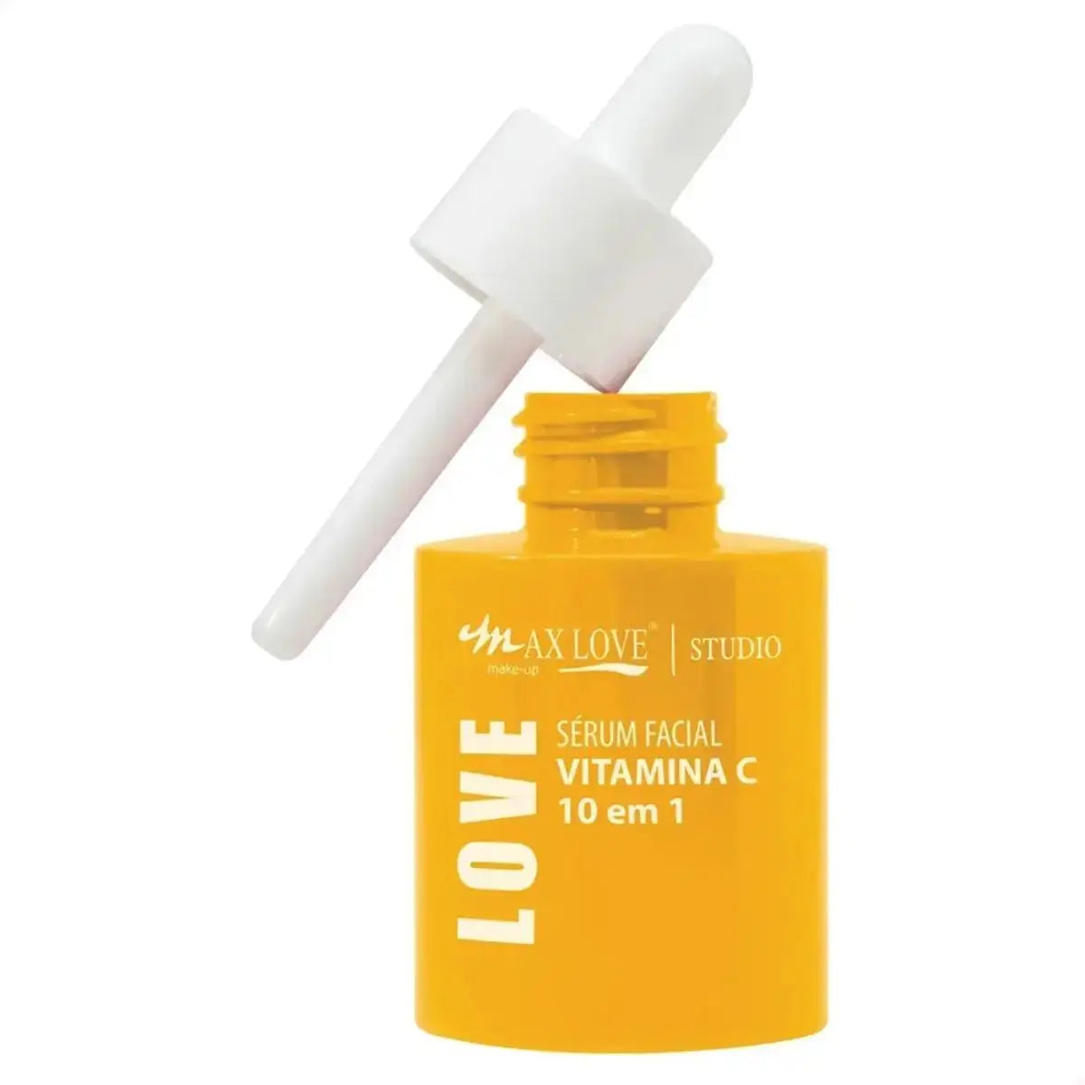Frasco con gotero del sérum de vitamina C