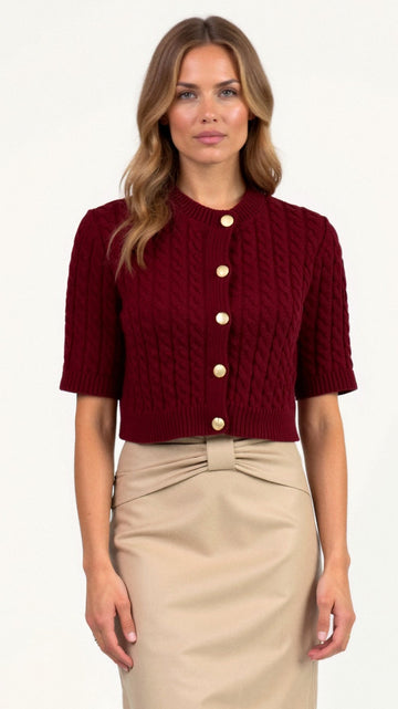 Cardigan Corto de Punto 'Faith'