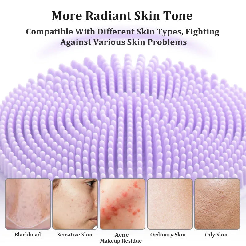 Cerdas de silicona del cepillo facial