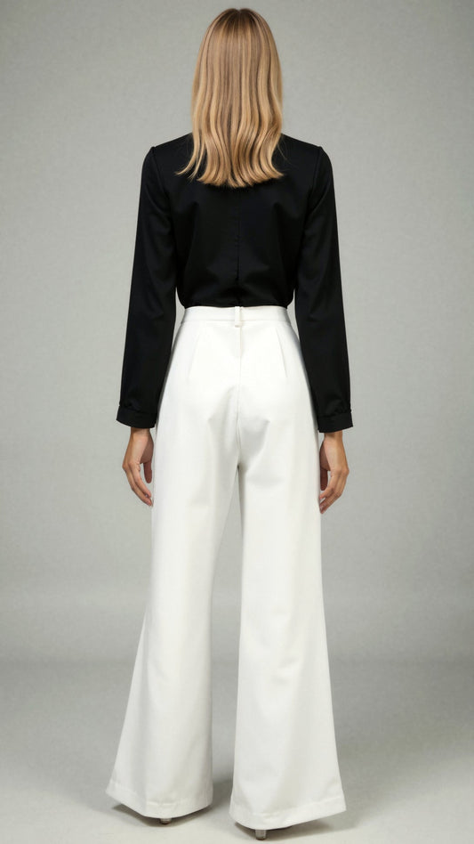 Pantalones Elegantes de Cintura Alta