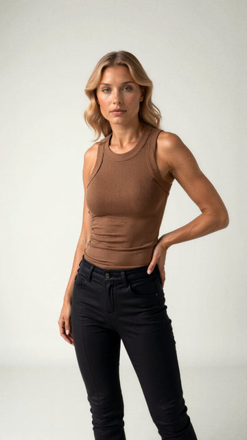 Blusa Sin Mangas Evangeline de Luxe