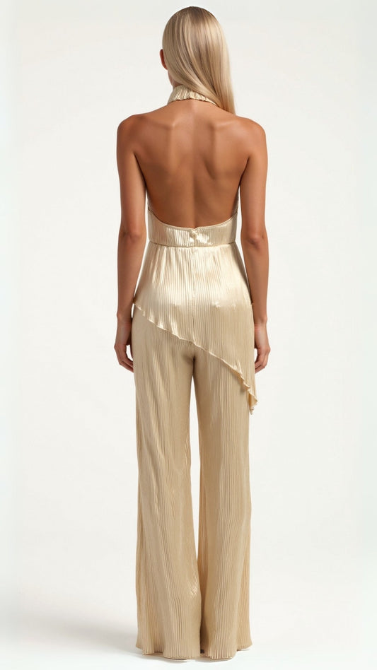 Conjunto de Top y Pantalones de Seda