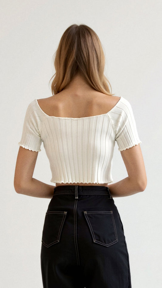 Blusa Isabel de Manga Corta