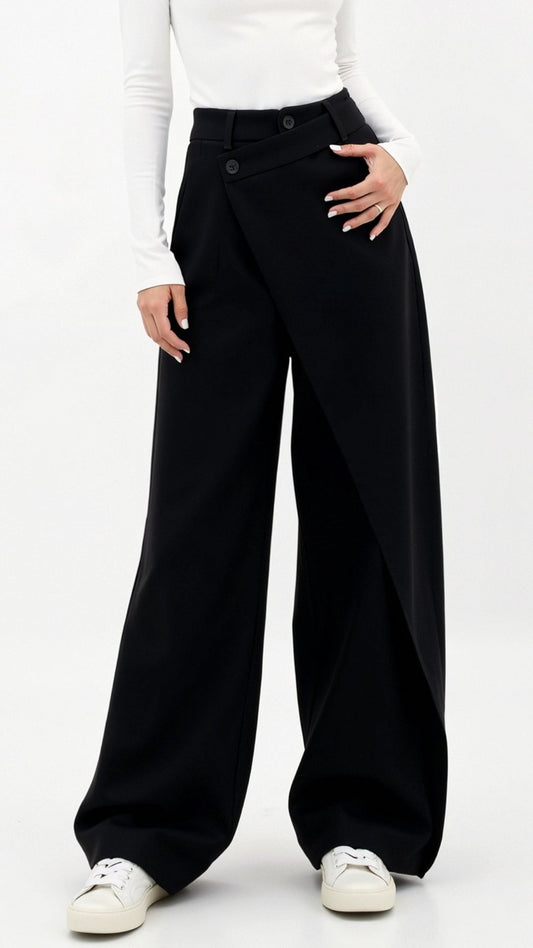 Pantalones de Jean Asimétricos Elegantes