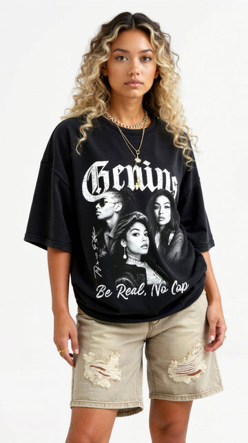 Camiseta Gráfica Oversized de Luxe