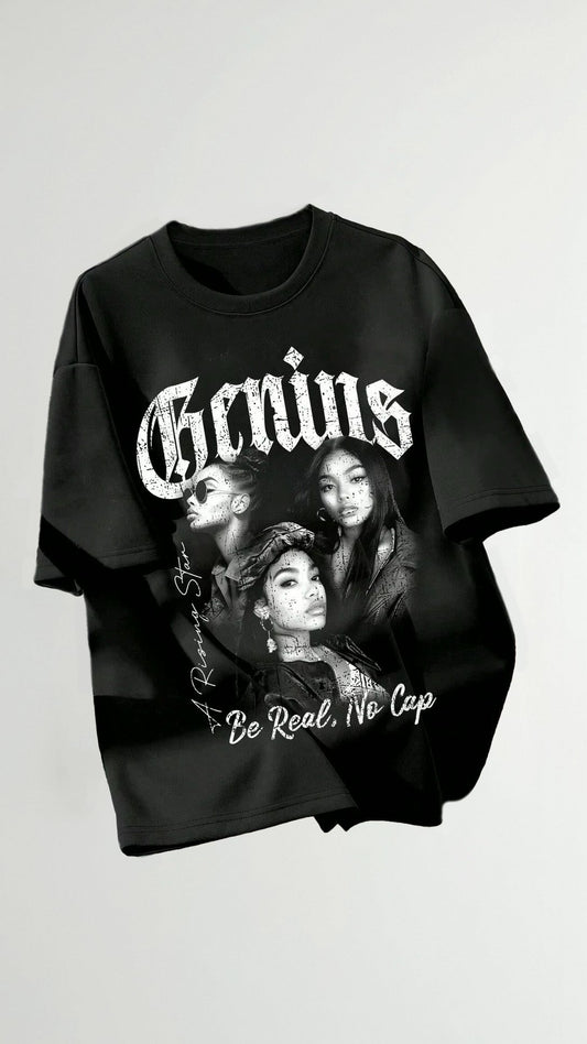 Camiseta Gráfica Oversized de Luxe