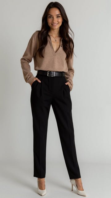 Suéter V-Neck de Lujo Margaret