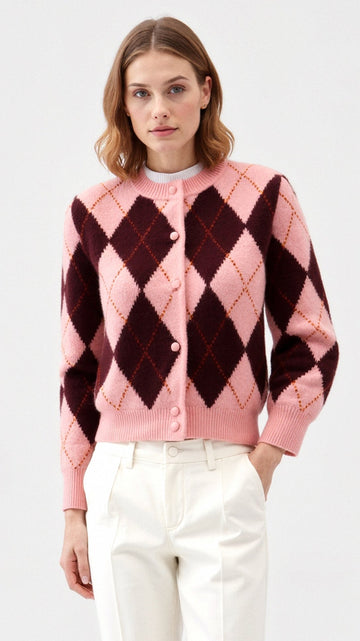 Cardigan de Larga Manga de Luxe