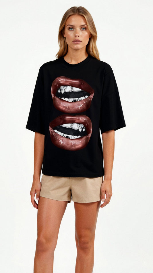 Camiseta Oversized de Diseño Natalia