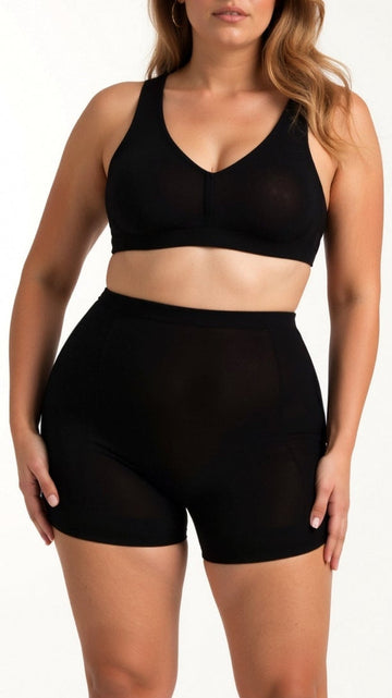Shorts de Cintura Baja Sin Costuras