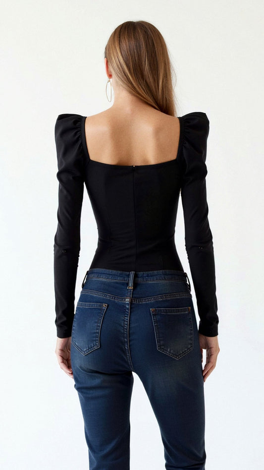 Blusa de Manga Abullonada Xenia